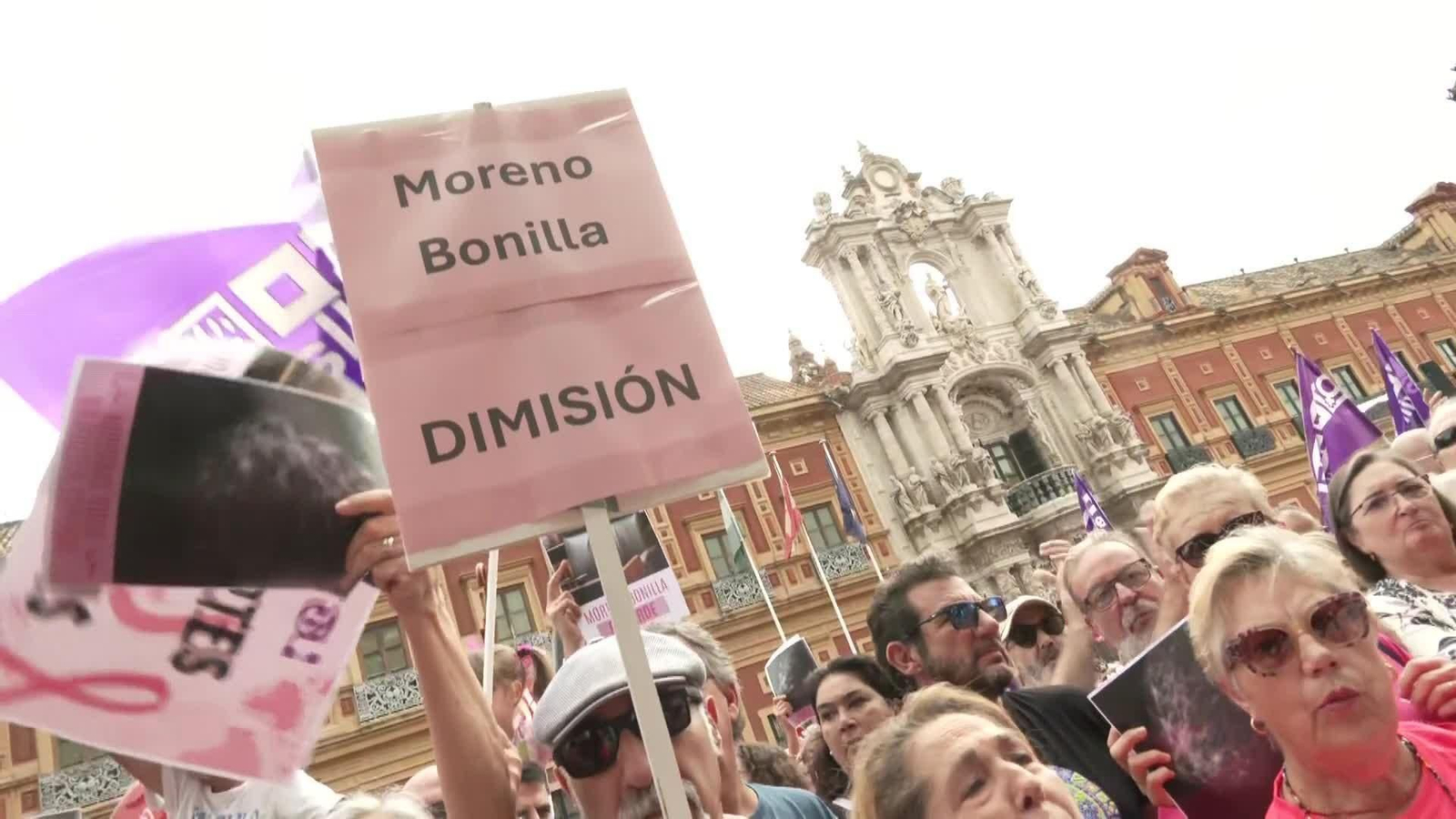 Protesta por la crisis de los cribados Protesta por la crisis de los cribados