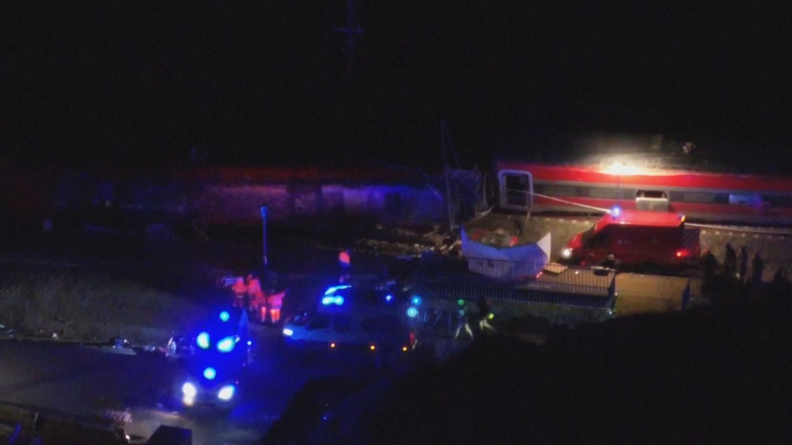 Zona cero del accidente ferroviario de Adamuz