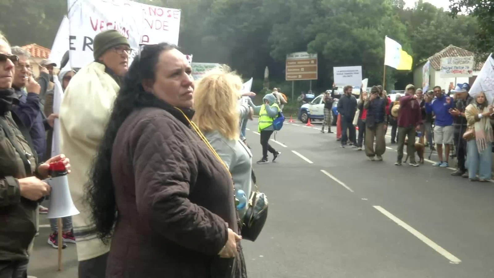S035-TENERIFE PROTESTA COLAPSO ANAGA