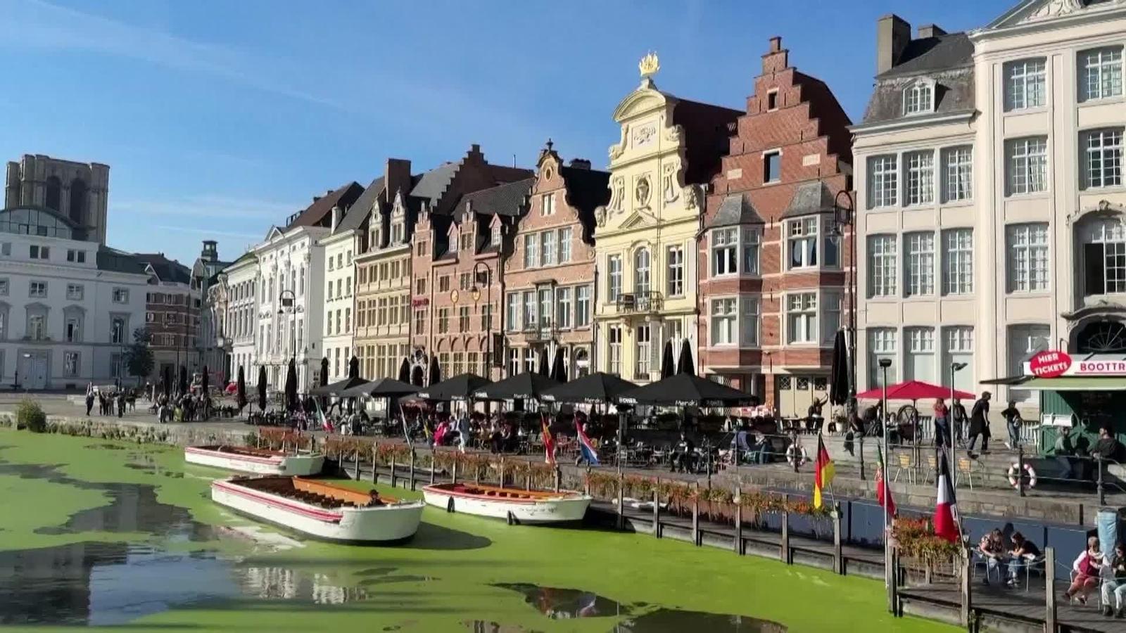 va belgica canales verdes por algas