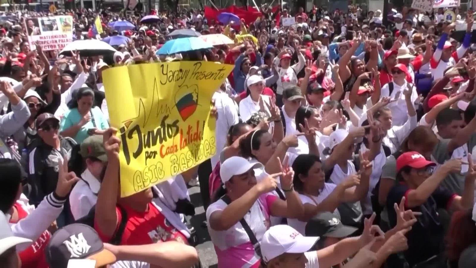va protesta sanitarios venezuela por maduro