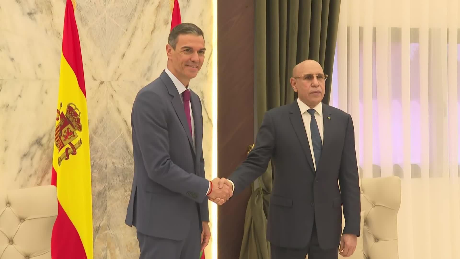 Sánchez llega a Mauritania para celebrar la I Reunión de Alto Nivel entre ambos países