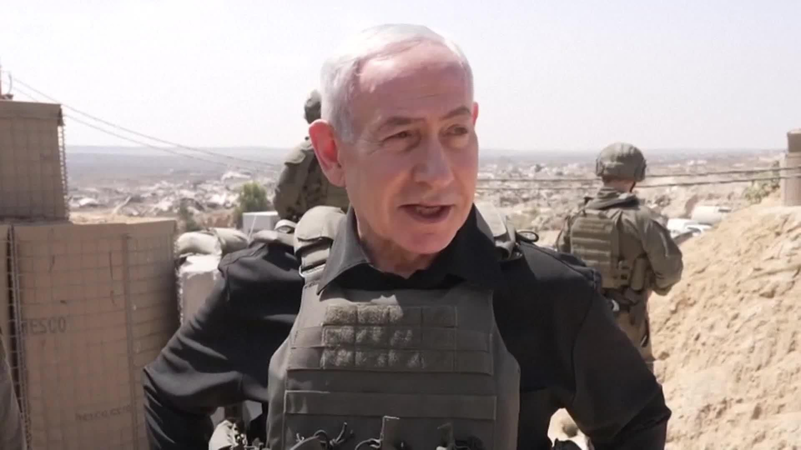 X063-GAZA VISITA BENJAMIN NETANYAHU