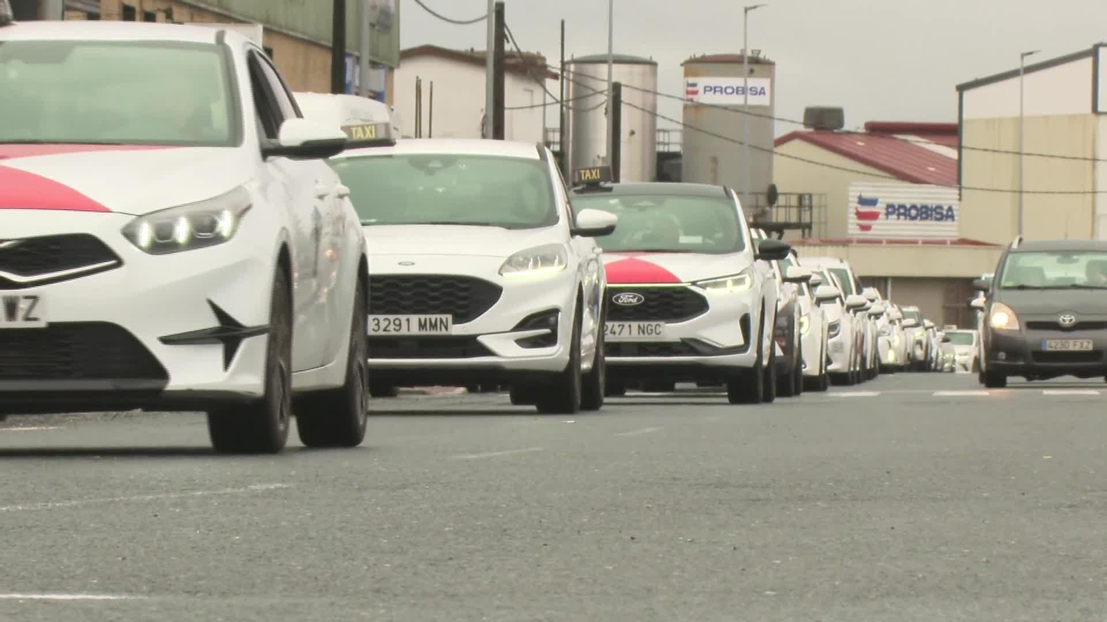 X030-SANTIAGO PROTESTA TAXISTAS X030-SANTIAGO PROTESTA TAXISTAS