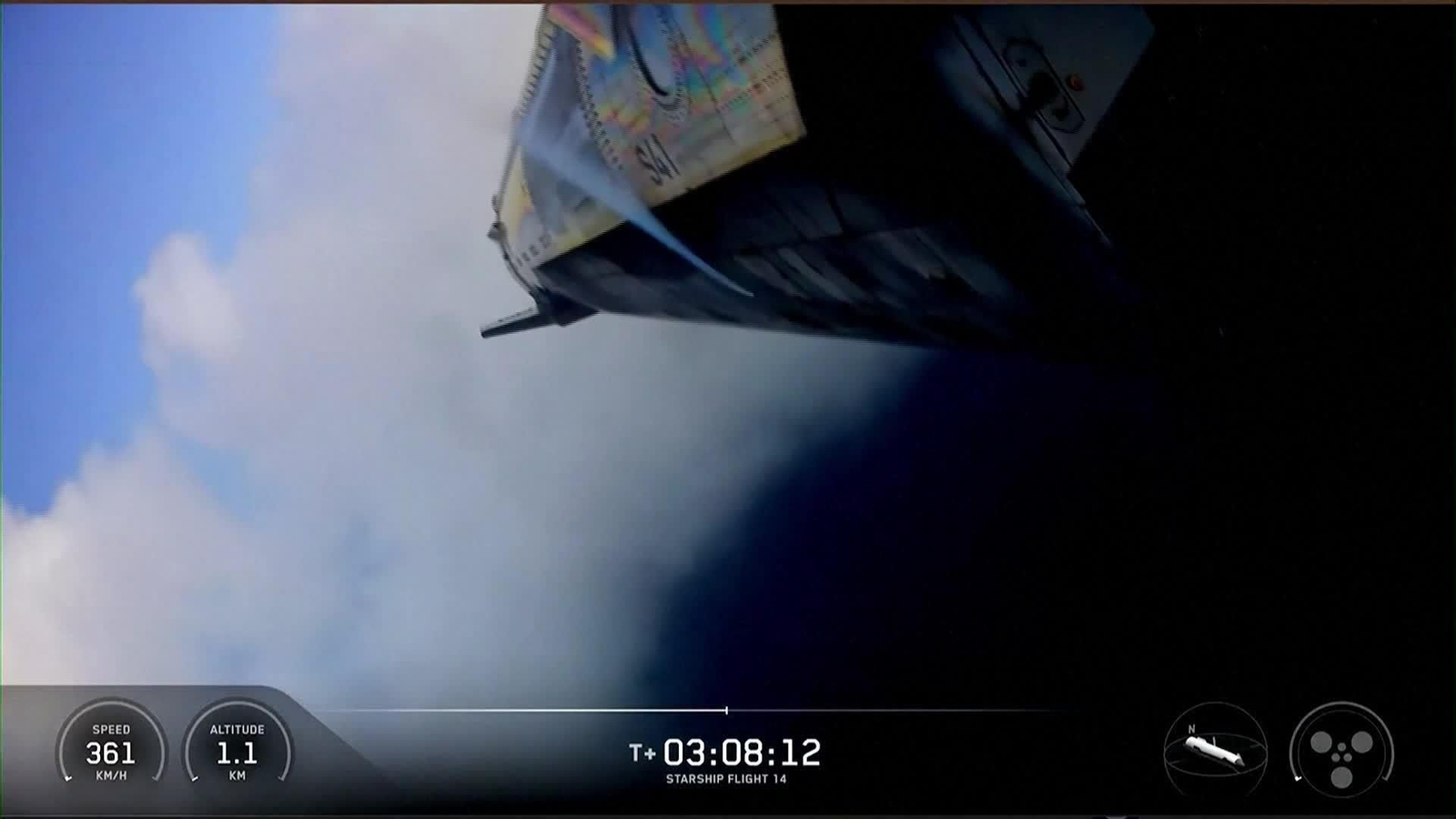 M007-EN EL MAR AMERIZAJE STARSHIP