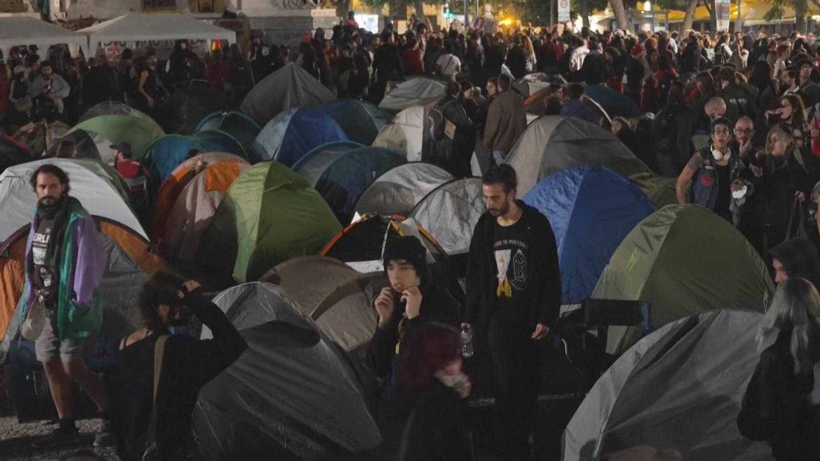 Acampadas por la vivienda en Portugal