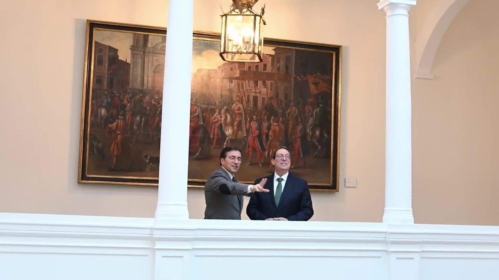 M048-MADRID ALBARES CON MINISTRO EXTERIORES CUBANO