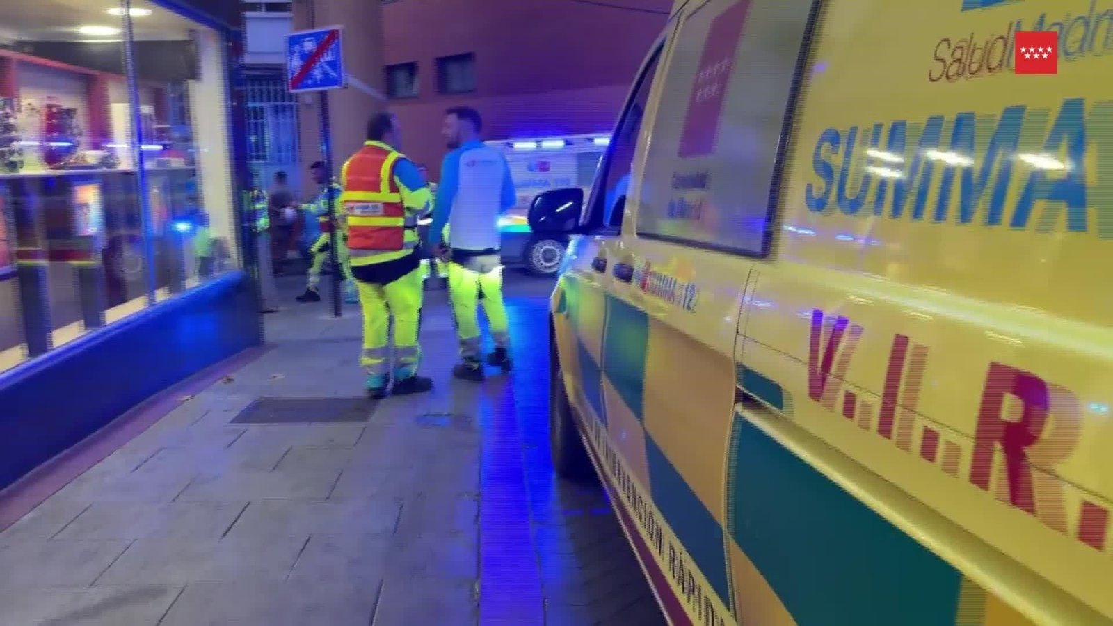 V001-IMAGENES EMERGENCIAS 112 AGRESION ARMA BLANCA ALCORCON
