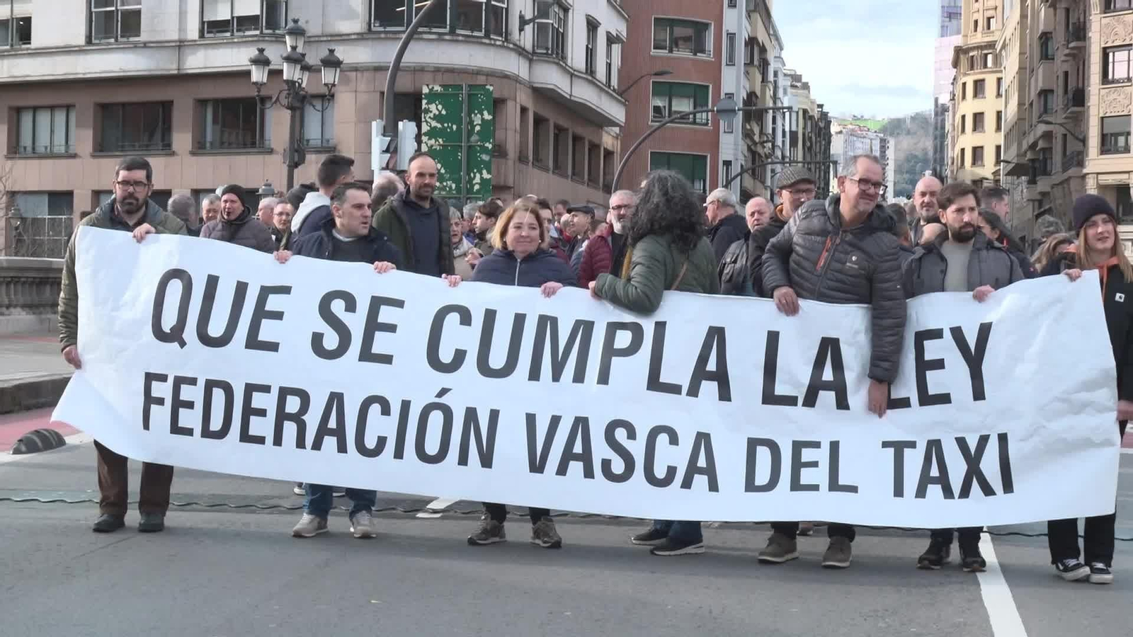 X030-BILBAO PROTESTAS TAXISTAS POR VTC