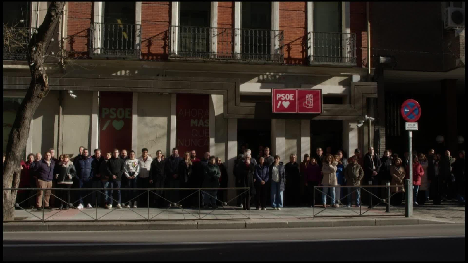 L065-MADRID MINUTO SILENCIO PSOE