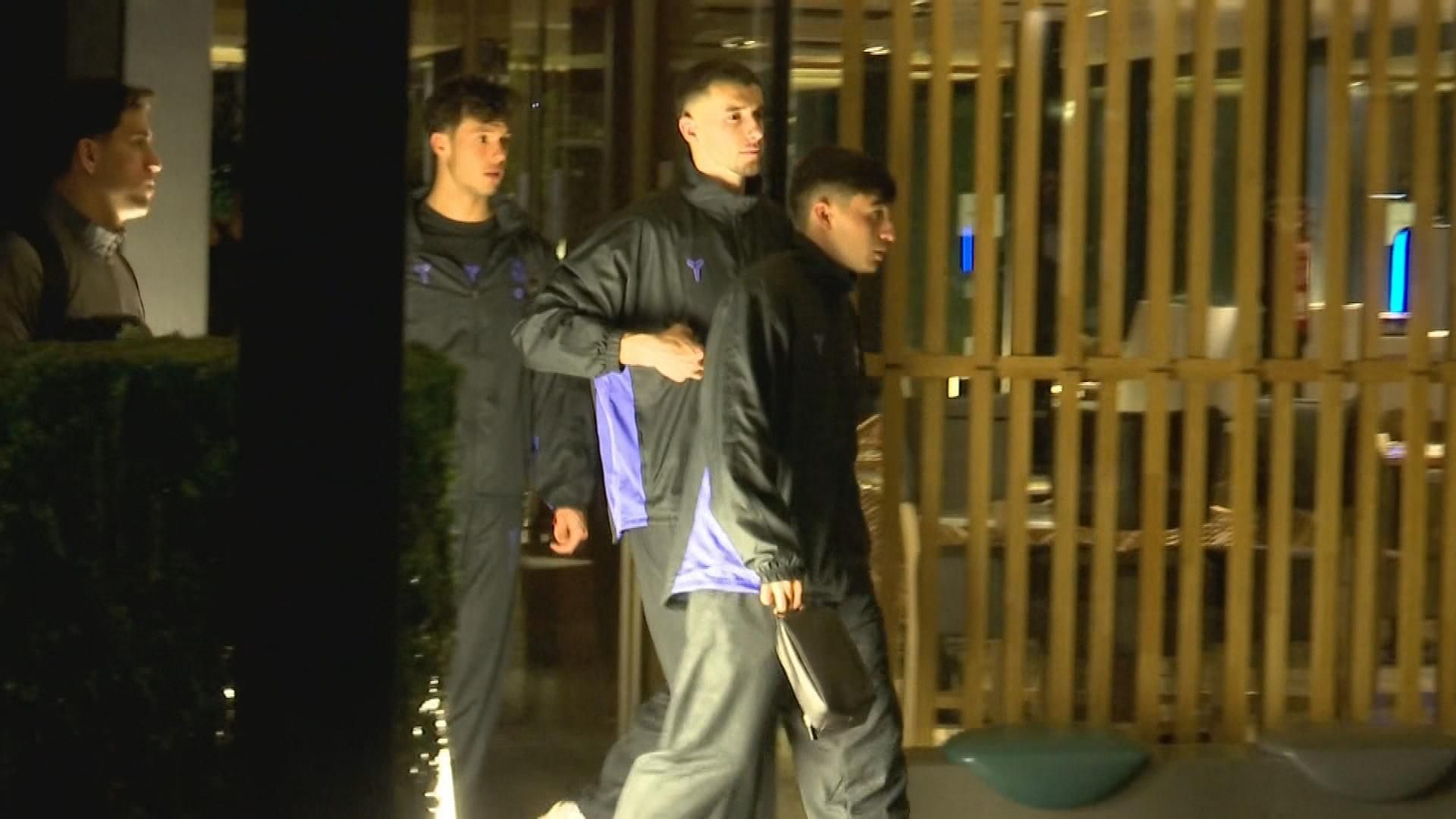 Jugadores del FC Barcelona tras el partido