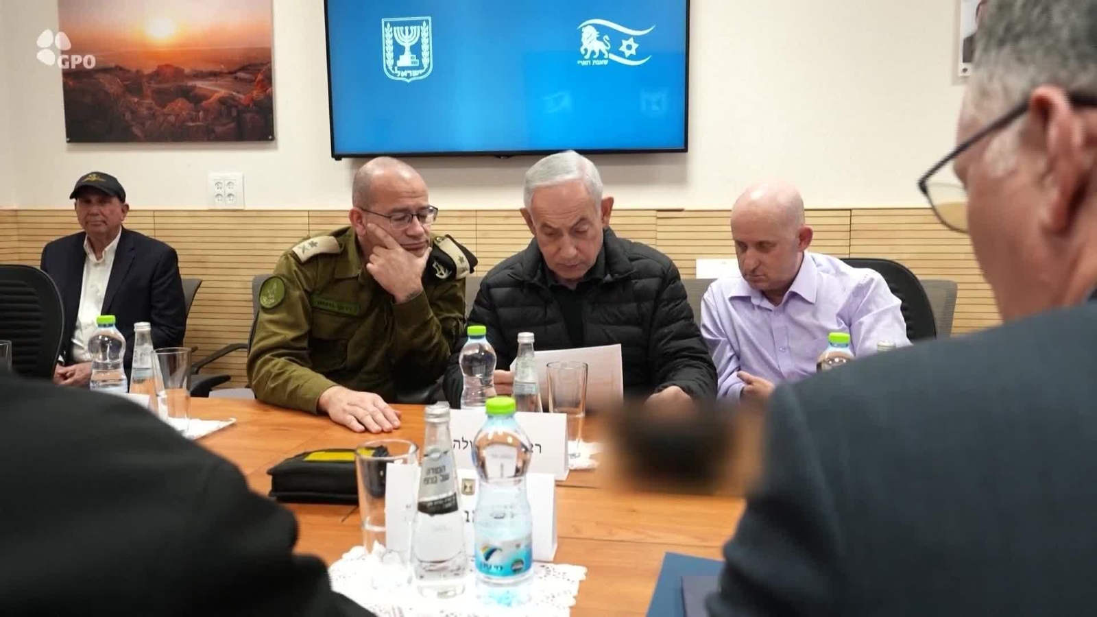 V073-ISRAEL NETANYAHU GABINETE SEGURIDAD