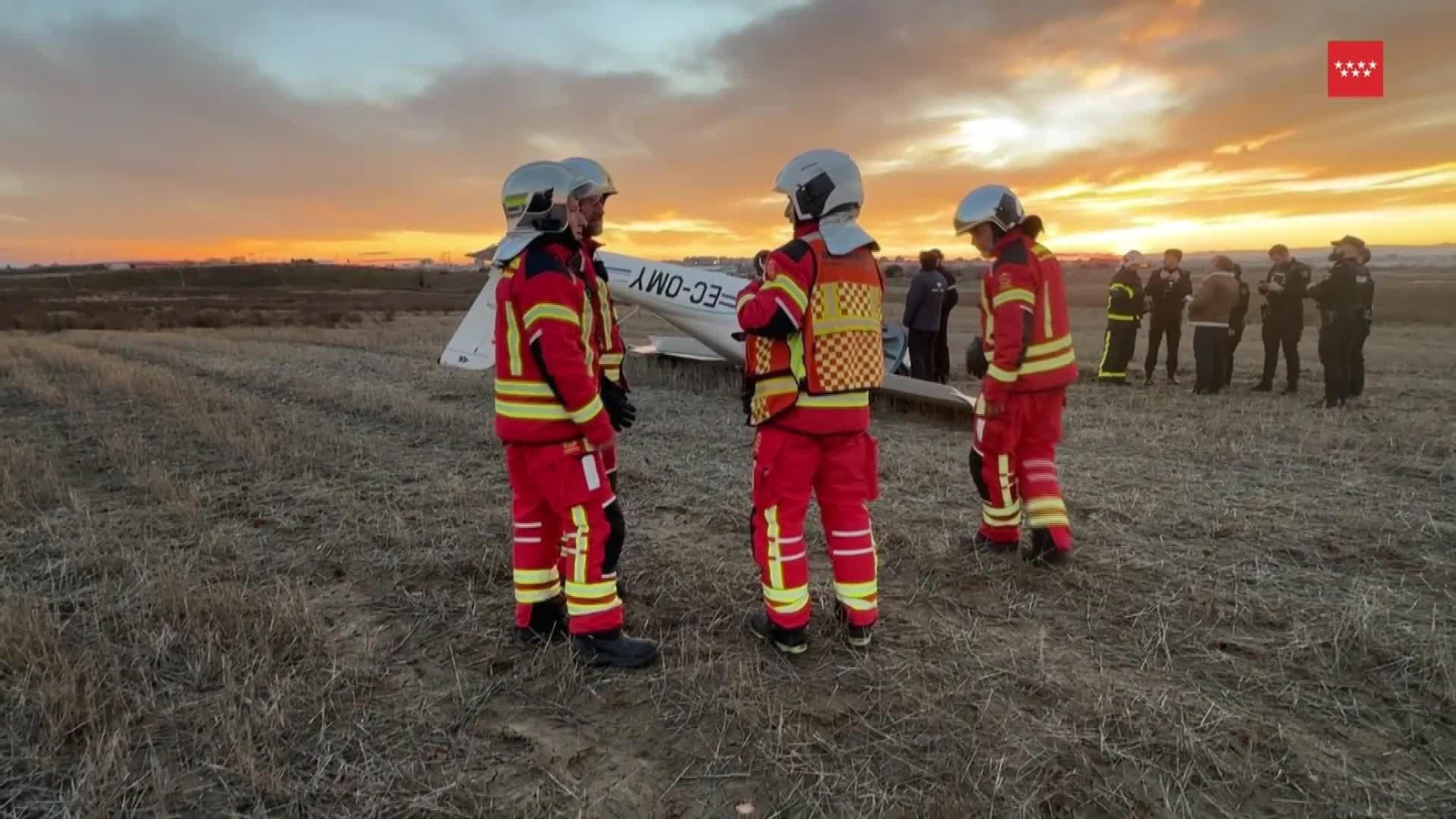 M102-MADRID ACCIDENTE AVIONETA LEGANES