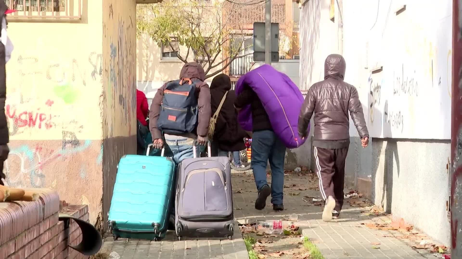 web desmantelan campamento