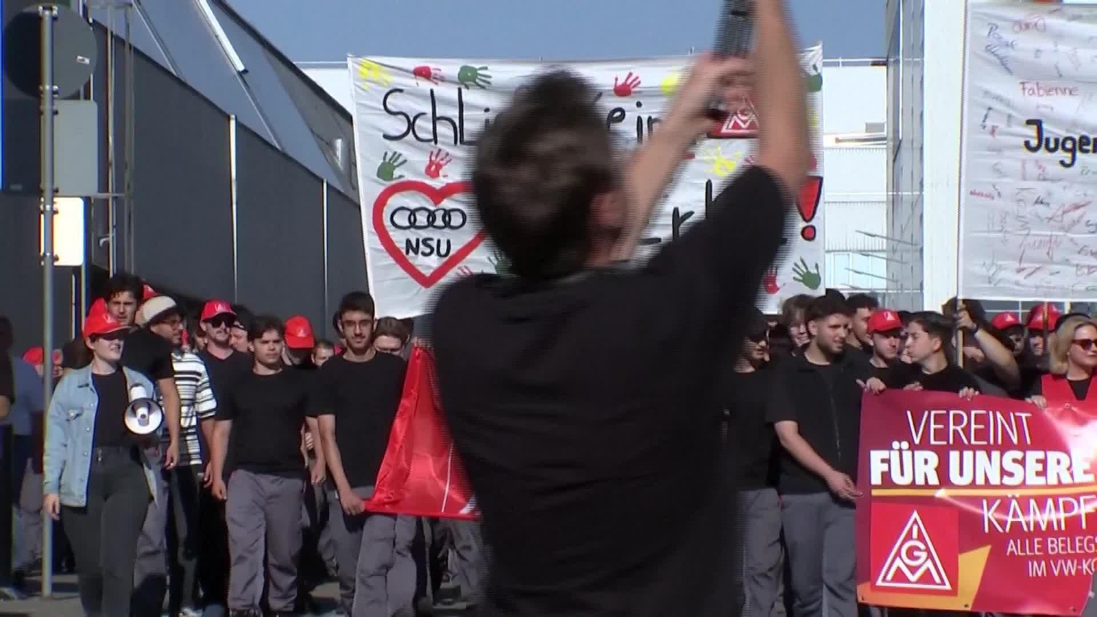 X067-ALEMANIA TRABAJADORES AUDIO PROTESTA