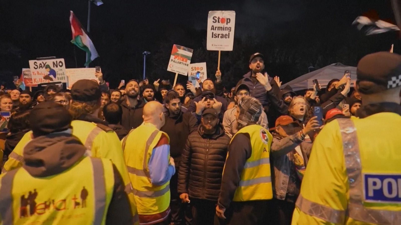 va protestas contra maccabi tel aviv frame 508