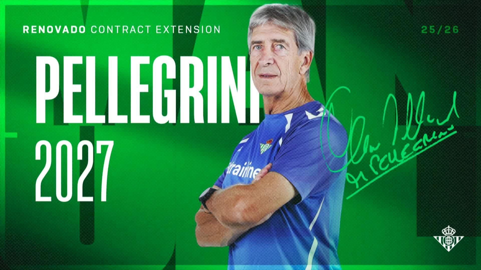 va renovacion pellegrini y entreno betis