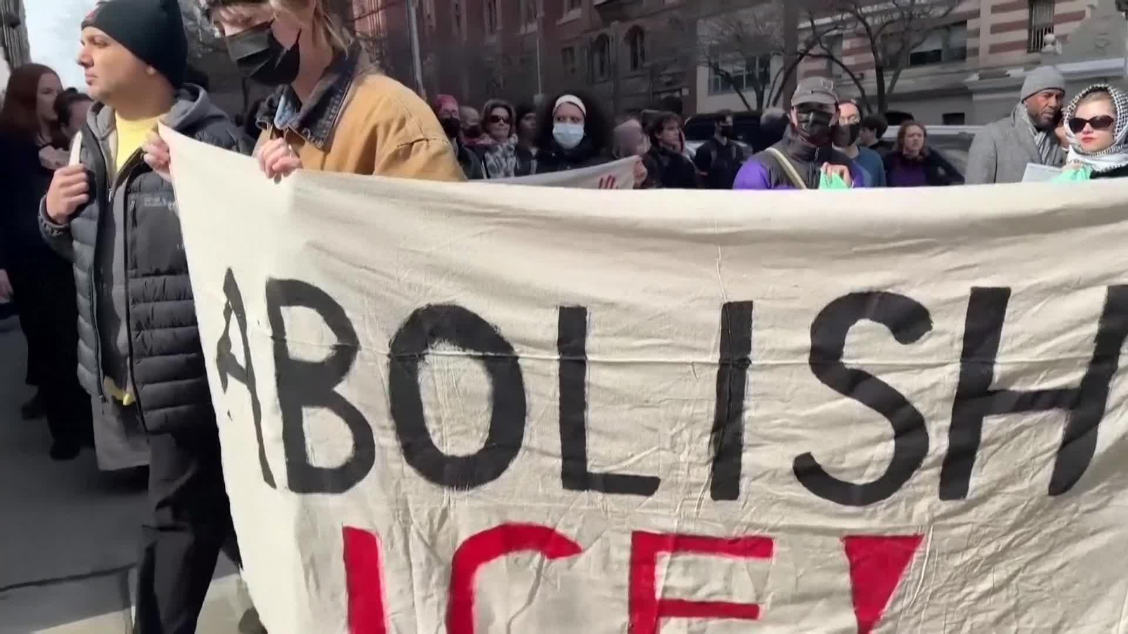 va protesta anti trump universidad columbia