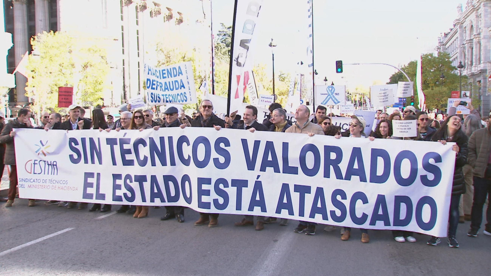 Manifestación técnicos