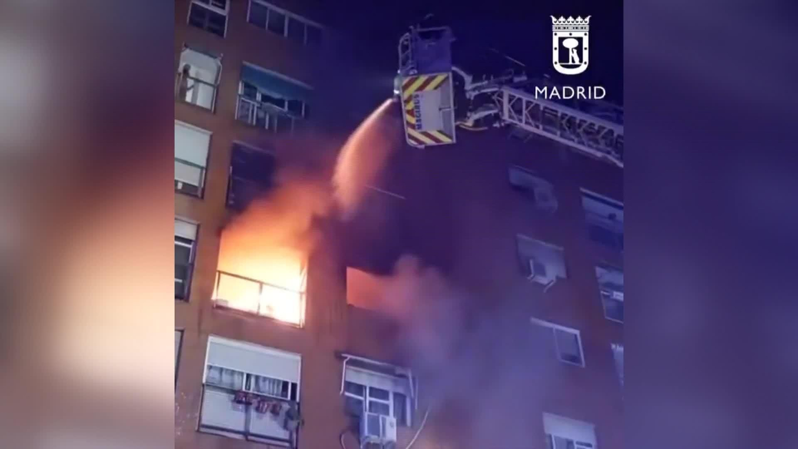 M009-IMAGENES 112 INCENDIO VIVIENDA MADRID