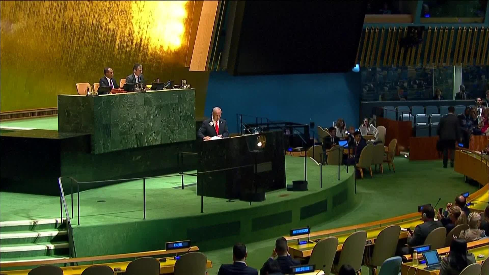 V067-EEUU PLANTON A NETANYAHU EN LA ASAMBLEA