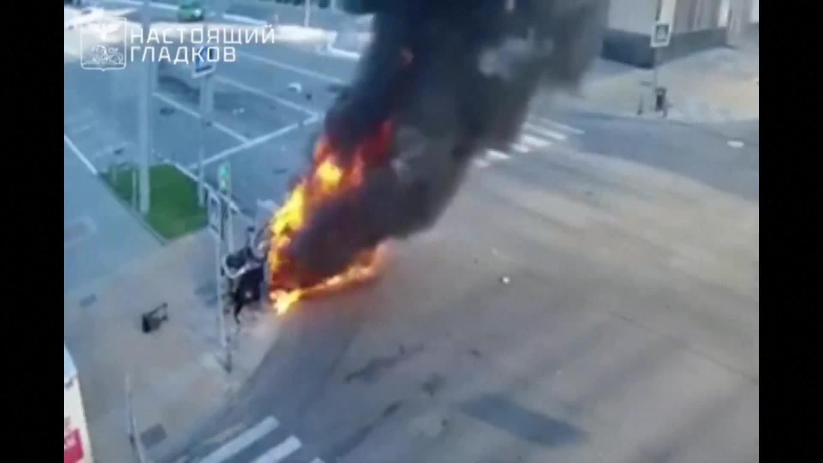 va impacto dron a coche en rusia va impacto dron a coche en rusia