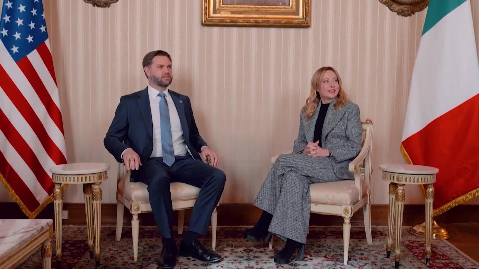 va reunion meloni con jd vance