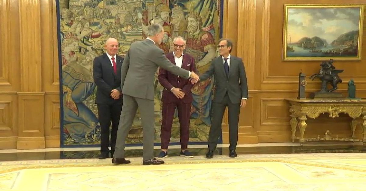 El rey recibe en Zarzuela a la cúpula de la Fórmula 1