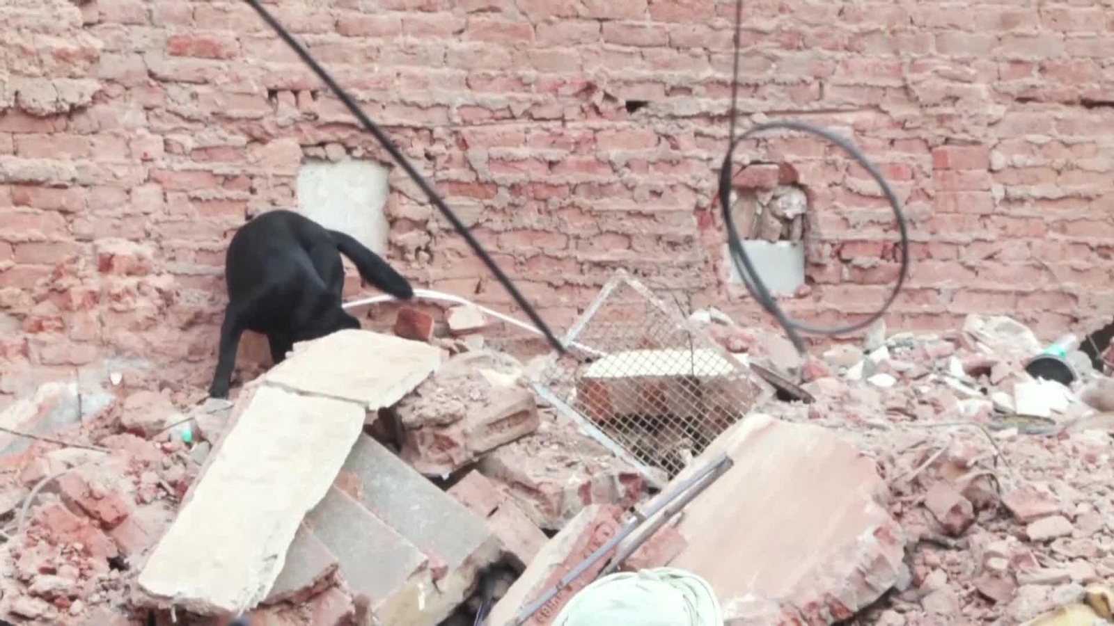 va derrumbe india