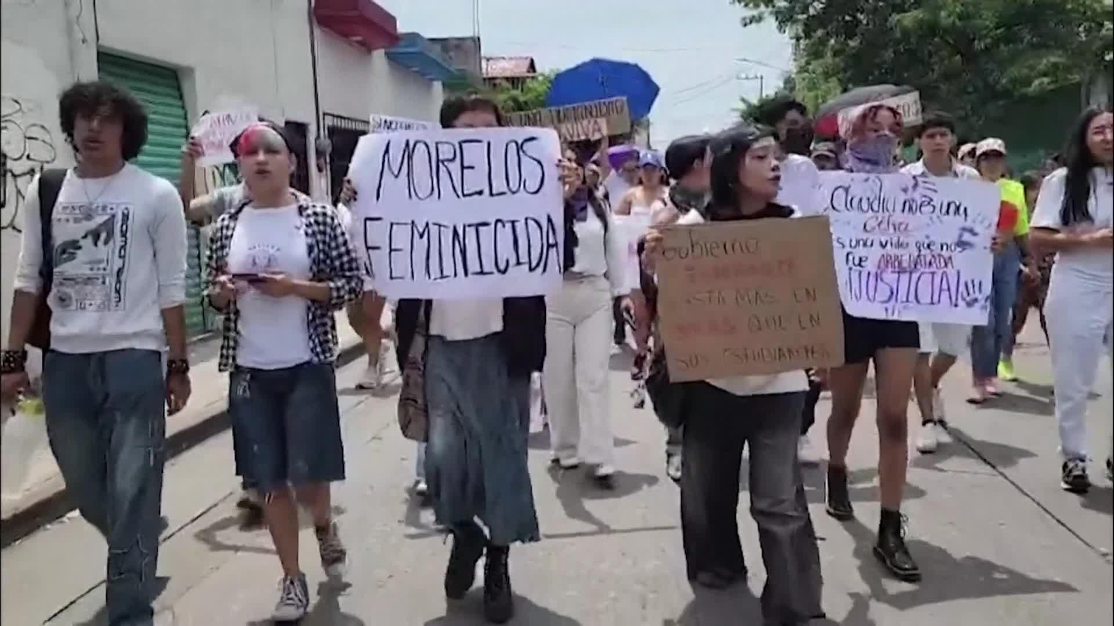 va mexico siguen las protestas contra el feminicidio de claudia y otros