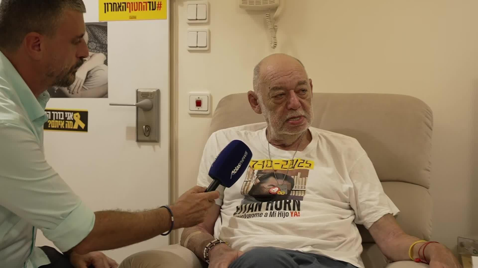 X052-ISRAEL ENTREVISTA PADRE SECUESTRADOS HAMAS