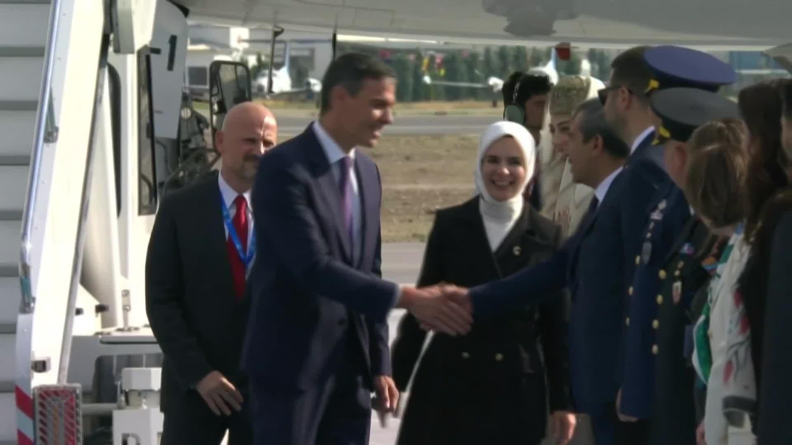 va llegada sanchez ankara