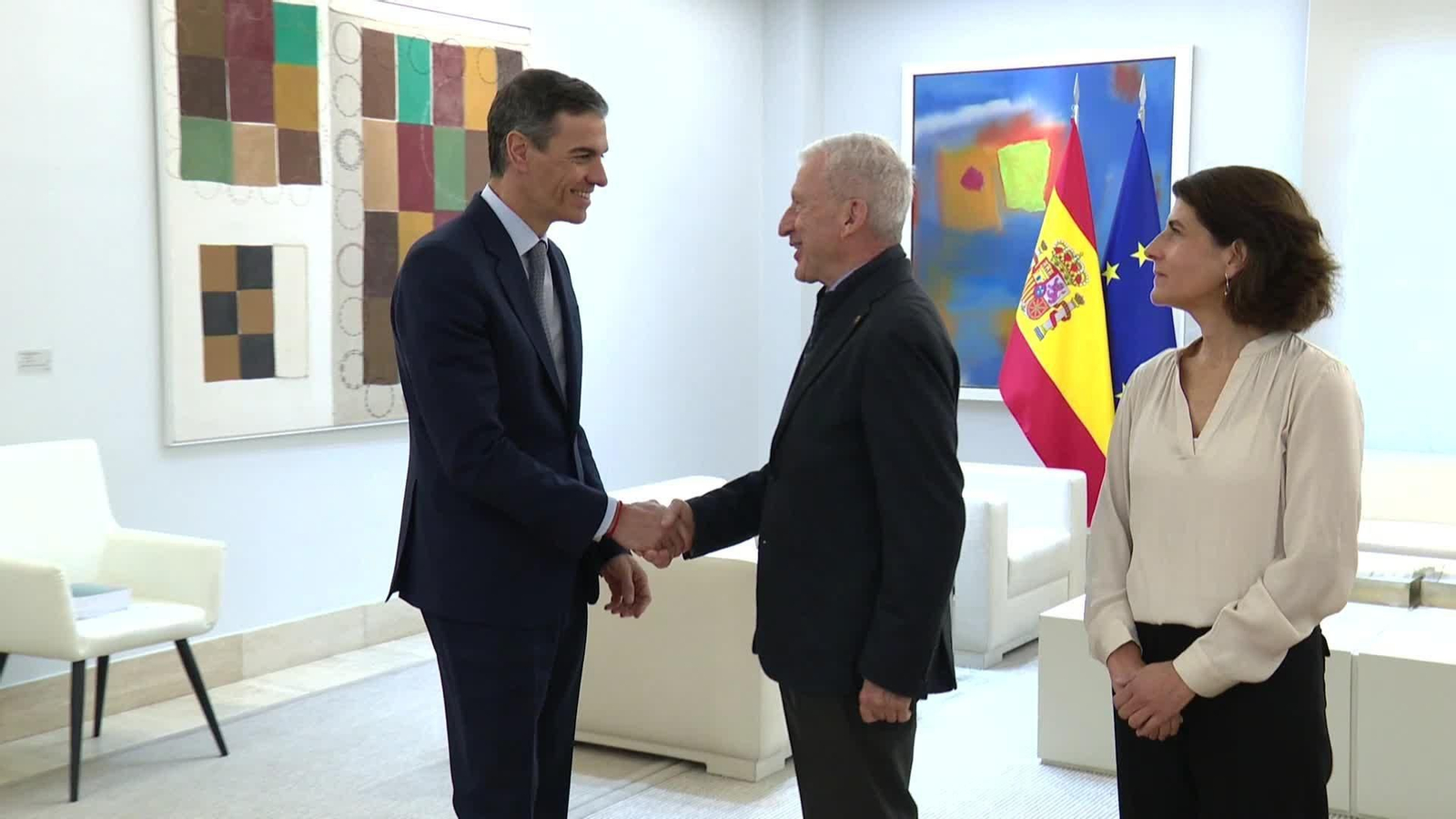 J069-MADRID REUNIÓN SÁNCHEZ CON CARITAS