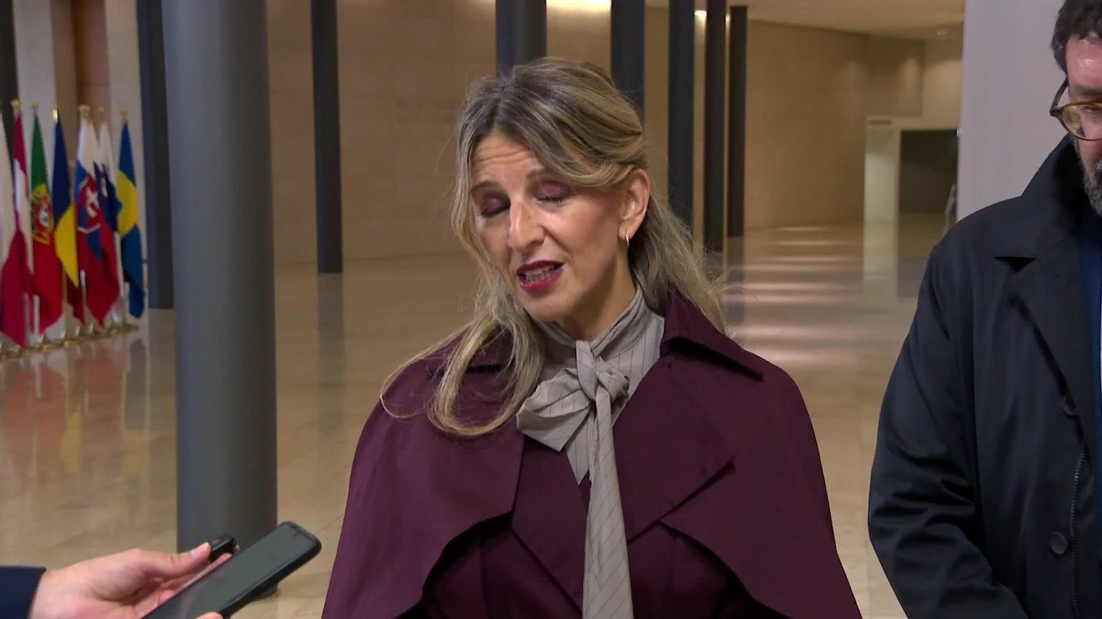 L035-LUXEMBURGO YOLANDA DIAZ LLEGADA CONSEJO
