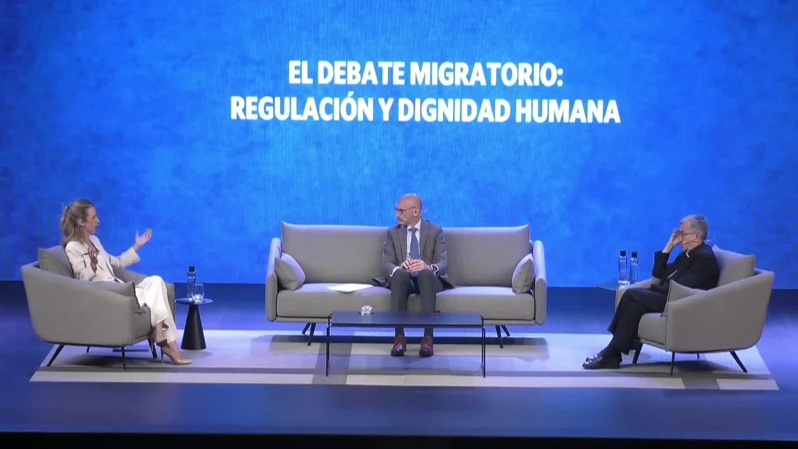 M074-MADRID DEBATE MIGRATORIO ARGUELLO Y CAYETANA ALVAREZ