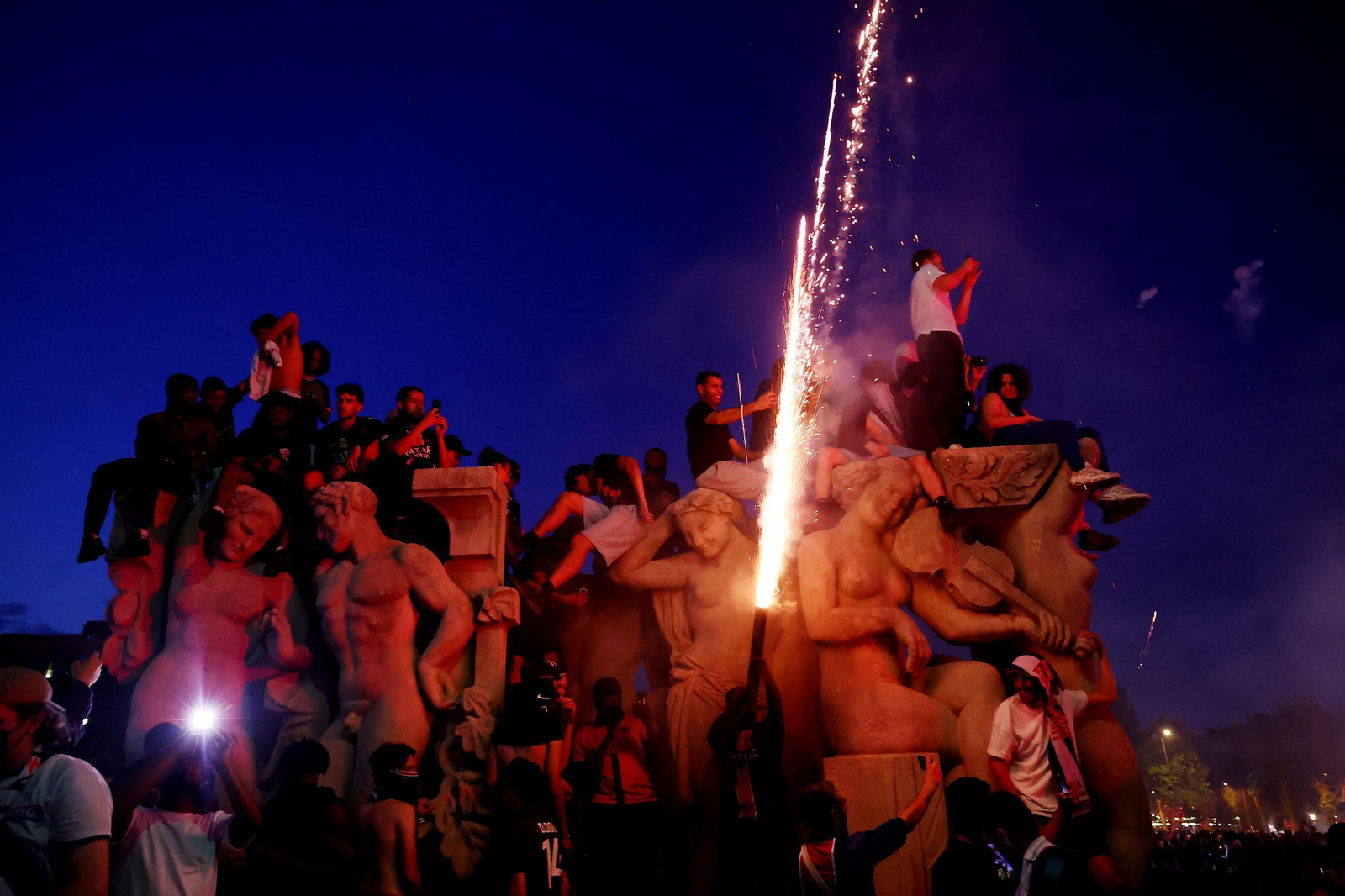 Celebración PSG en París
