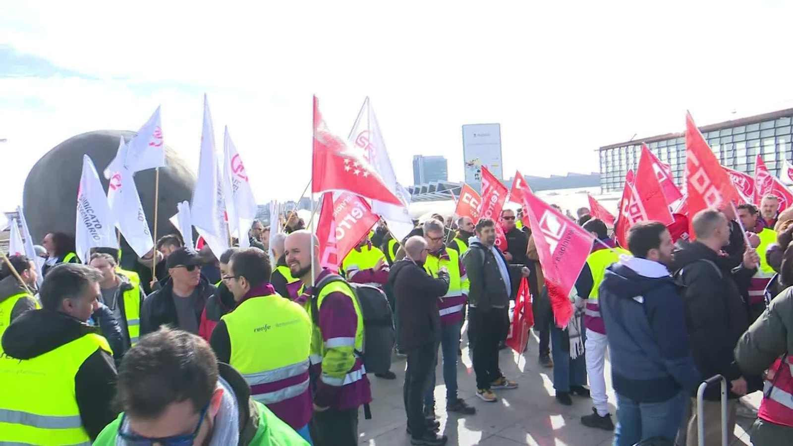 L022-MADRID PROTESTA HUELGA MAQUINISTAS AVANCE