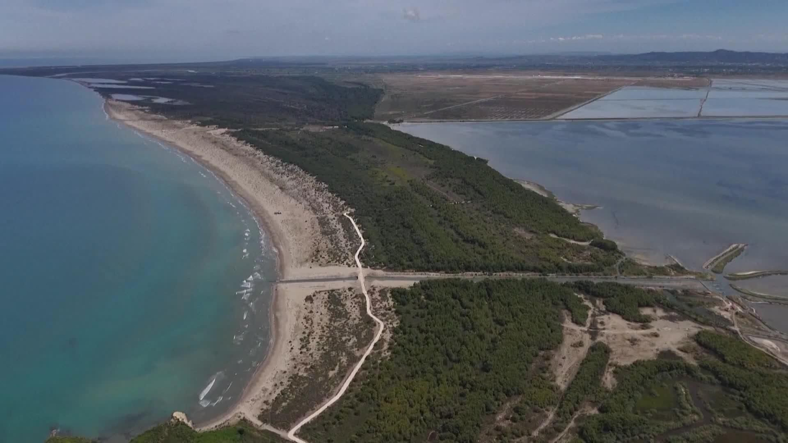 va reserva flamingos en zona construccion albania
