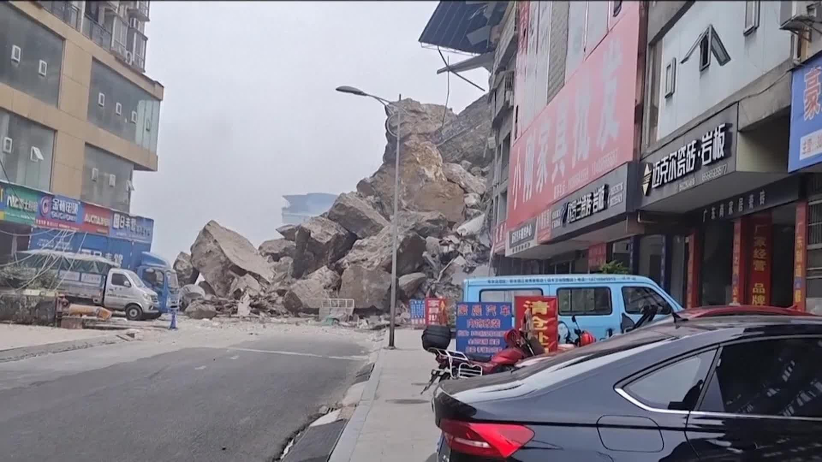 va china corrimiento de tierras
