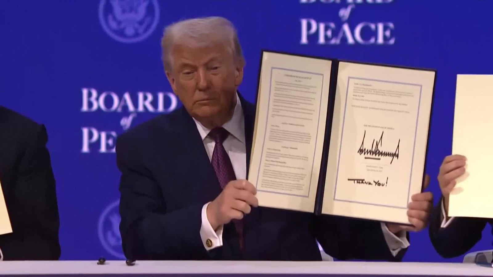 va trump firma junta de paz