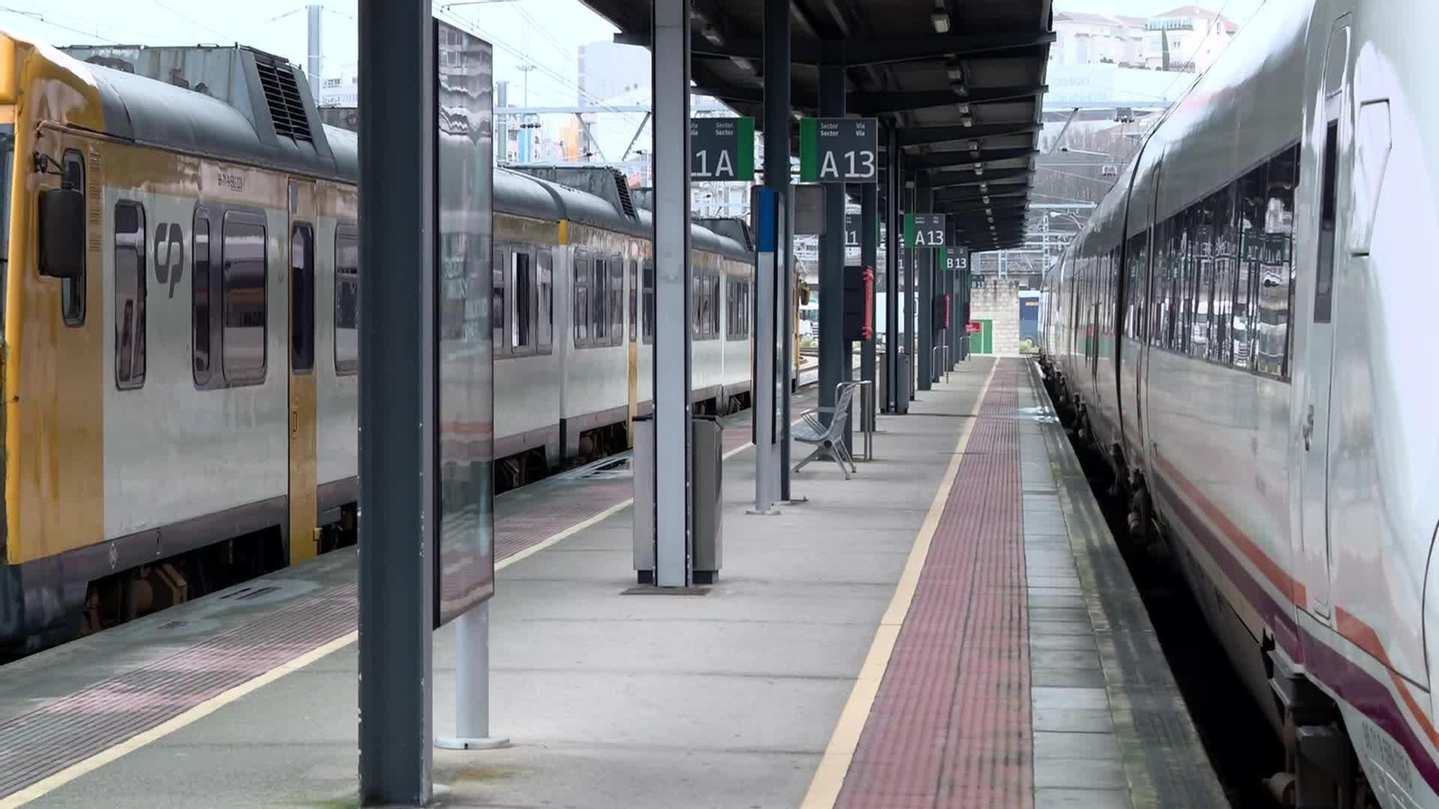 J056-VIGO SUSPENDIDOS SERVICIOS TRENES POR TEMPORAL