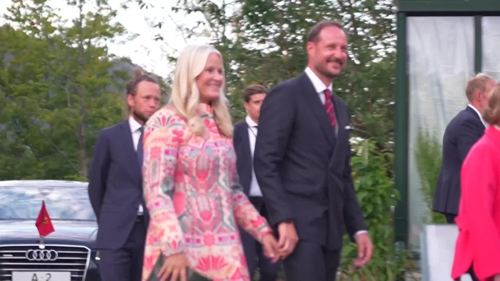X055-NORUEGA METTE-MARIT ACTO OFICIAL TRAS PROCESAMIENTO DE SU HIJO