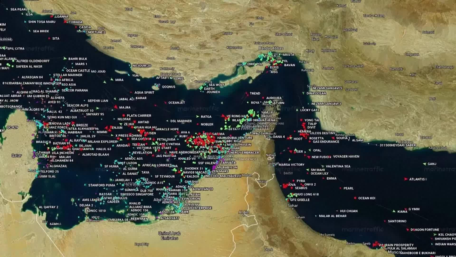 V005-IRAN TRAFICO ORMUZ