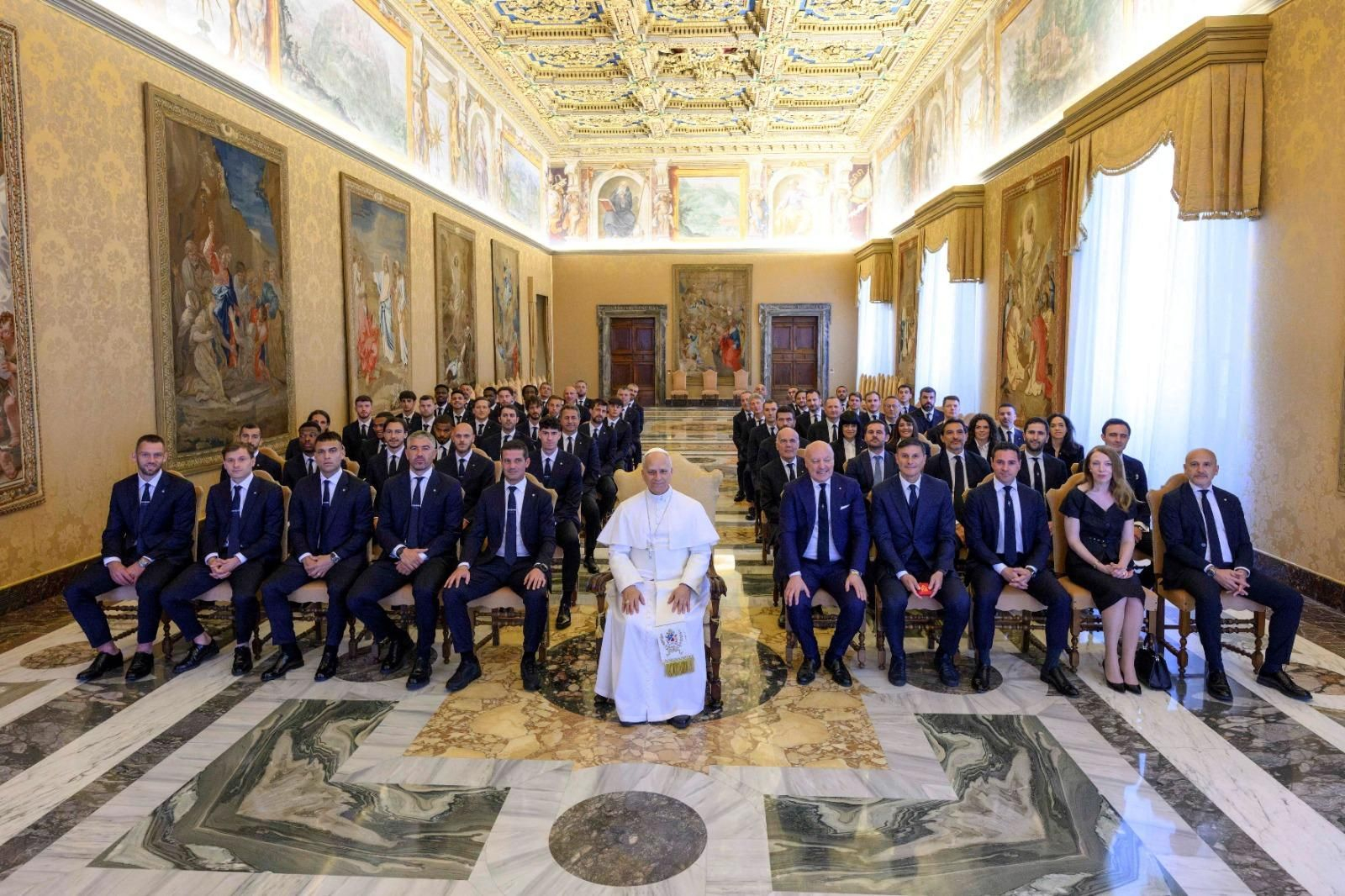 El papa con el Inter de Milán