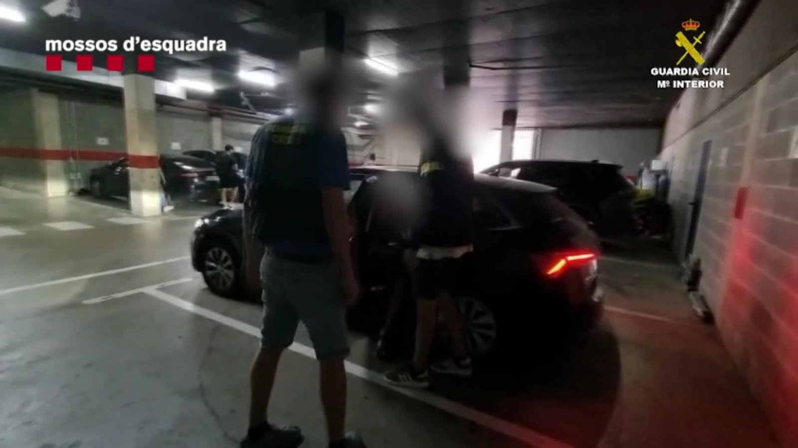 J011-IMAGENES GC Y MOSSOS DETENIDOS SABOTAJE TRENES