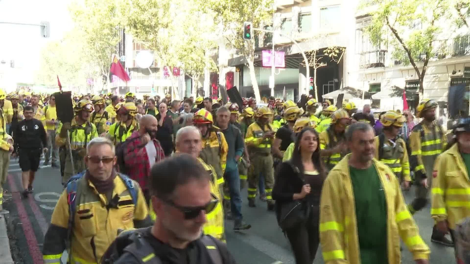 S023-MADRID PROTESTA BOMBEROS FORESTALES