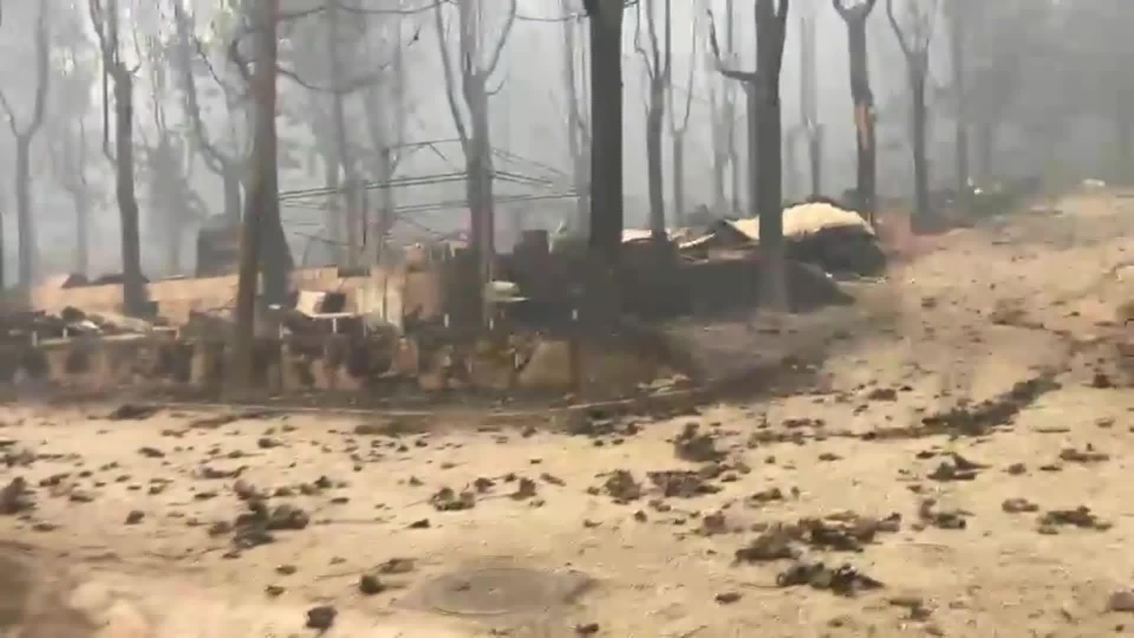 V064-AVILA CAMPING IRUELAS ARRASADO INCENDIO BERGOHONDO