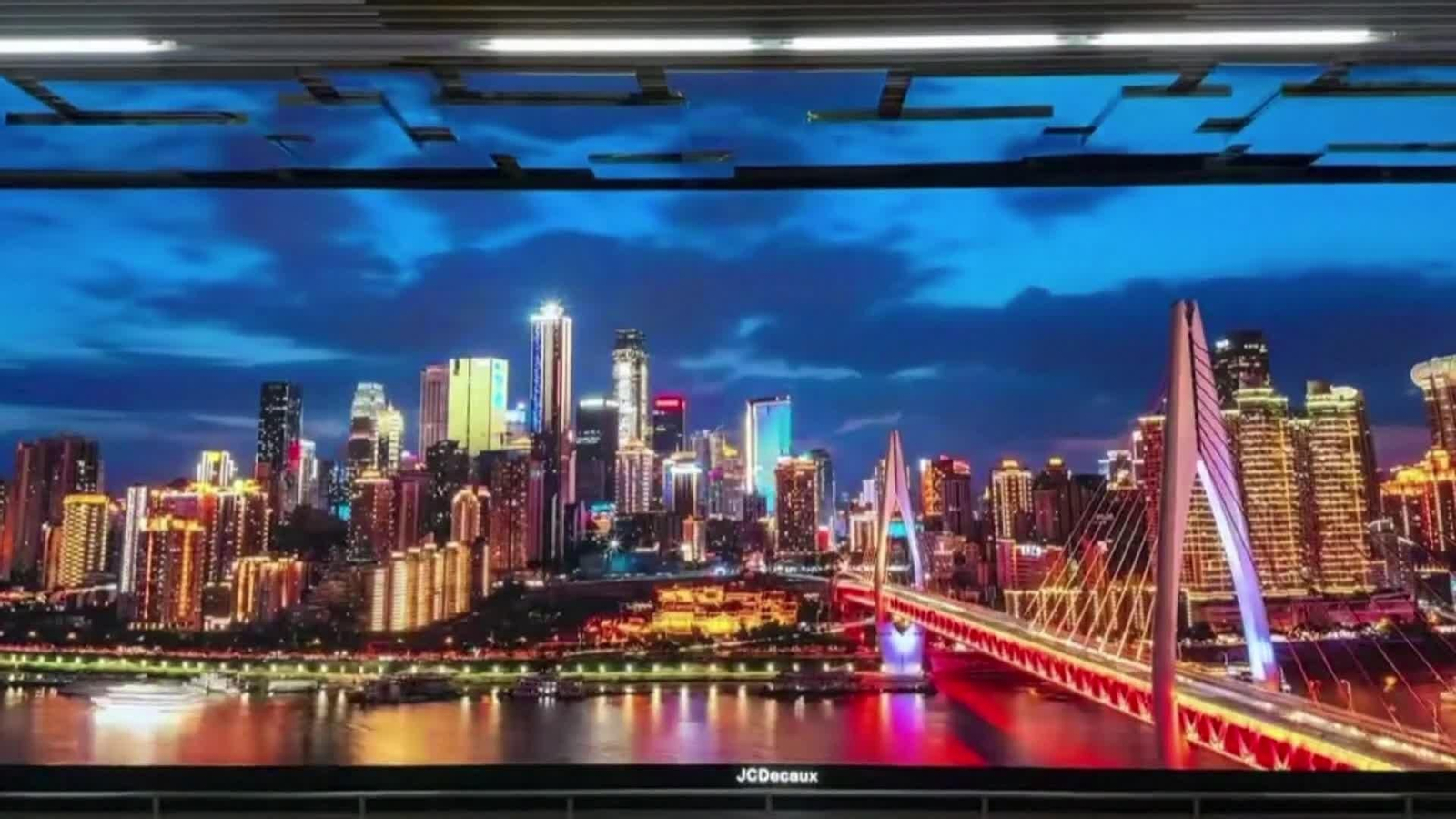 va pantalla gigante metro china