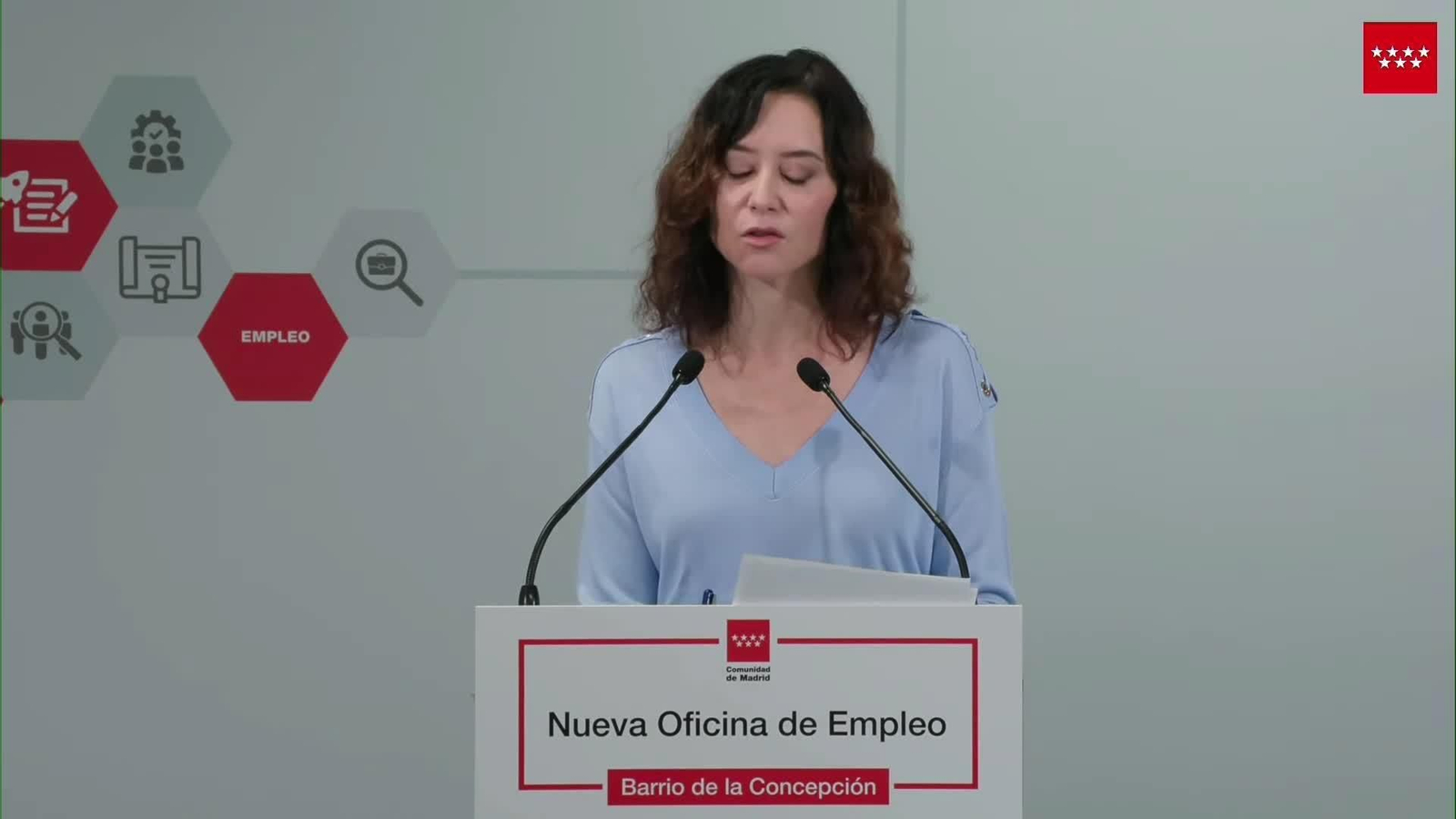 M036-MADRID ACTO AYUSO OFICINA EMPLEO