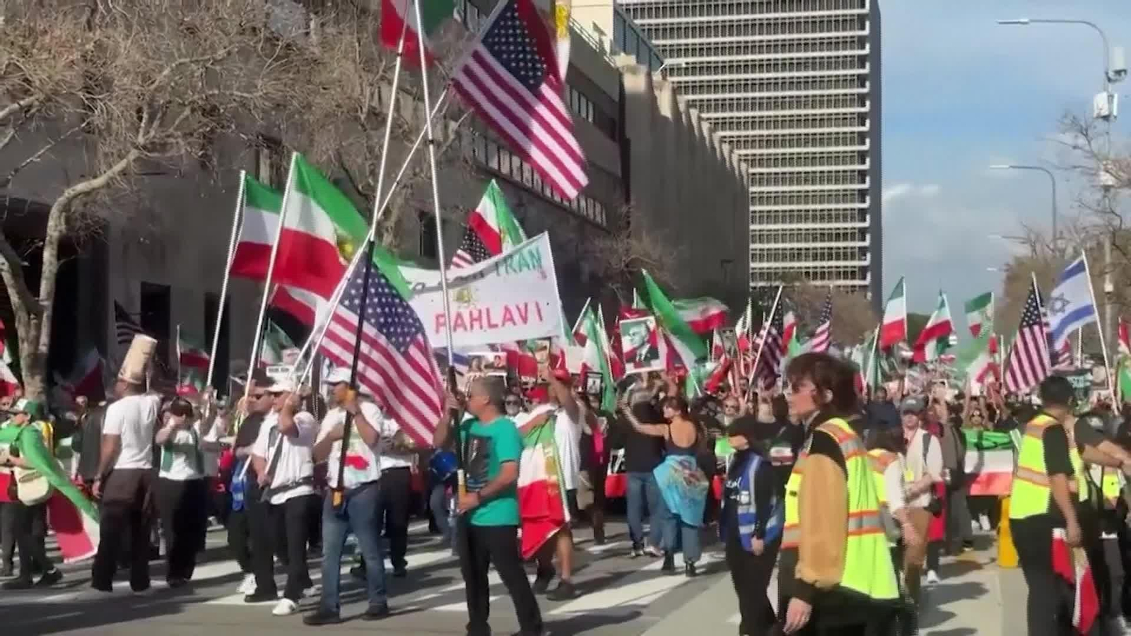 D009-EEUU PROTESTA LOS ANGELES CONTRA IRAN